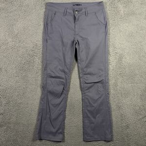 Prana Pants Womens 12 Gray Halle II Cargo Roll Up Convertible Stretch Hiking